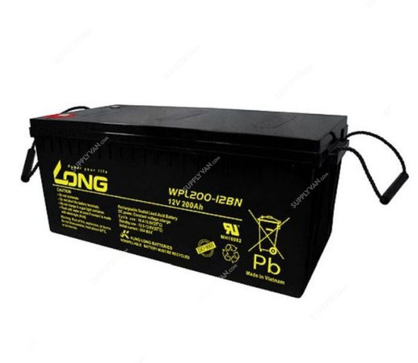 Long Valve Regulated Lead Acid Battery, WPL200-12BN, 12V, 200Ah