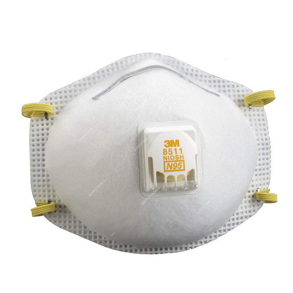 3M Particulate Respirator, 8511, N95, 10 Pcs/Pack