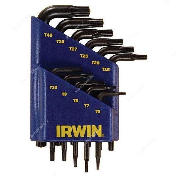 Irwin Torx Key Set, T10758, T6-T40, 11PCS