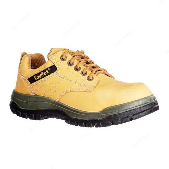 Vaultex Steel Toe Safety Shoe, LSA, Size38, Honey, Low Ankle