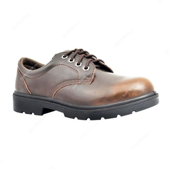Vaultex Steel Toe Safety Shoe, VTI, Size38, Brown, Low Ankle