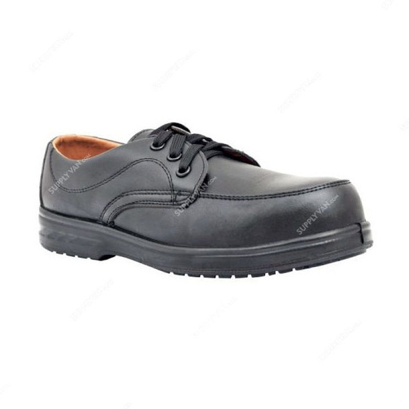 Vaultex Fibre Toe Safety Shoes, VE4, Size39, Black, Low Ankle