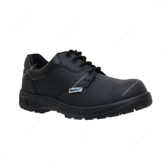 Vaultex Steel Toe Safety Shoes, LIT, Size38, Black, Low Ankle