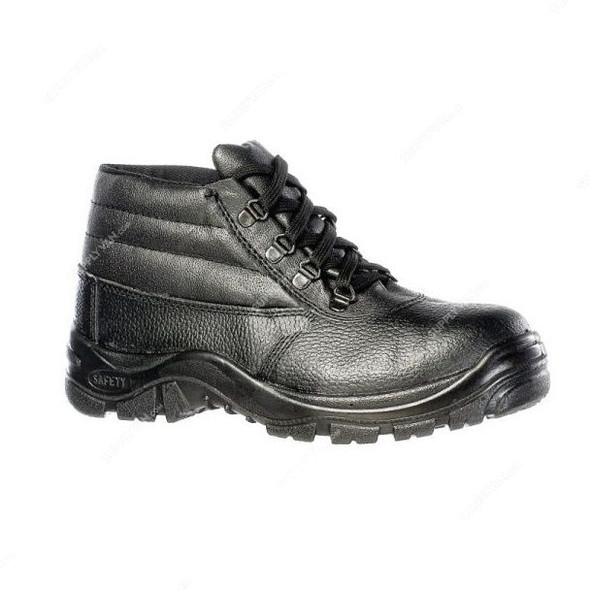 Vaultex Steel Toe Safety Shoes, MDU, Size38, Black, High Ankle