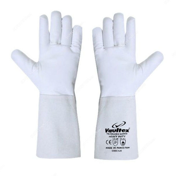 Vaultex Welding Gloves, HJO, Free Size, White