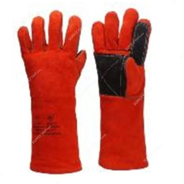 Vaultex Welding Gloves, UKP, Free Size, Red, PK12