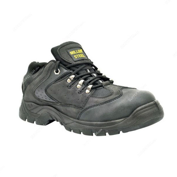 Miller Steel Toe Safety Shoe, MEB, Size46, Black, Low Ankle