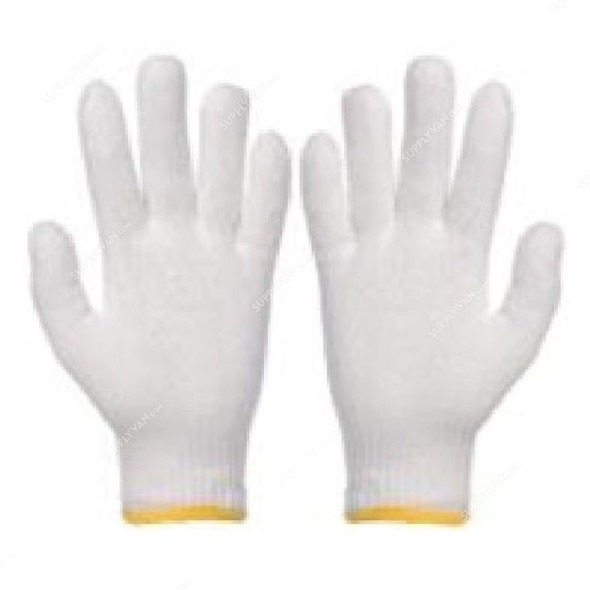 Knitted Gloves, BCK60, Free Size, Natural White, PK12
