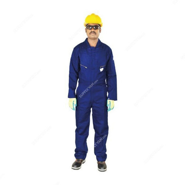 Vaultex Flame Retardant Coverall, LBFRN, 320GSM, S, Navy Blue