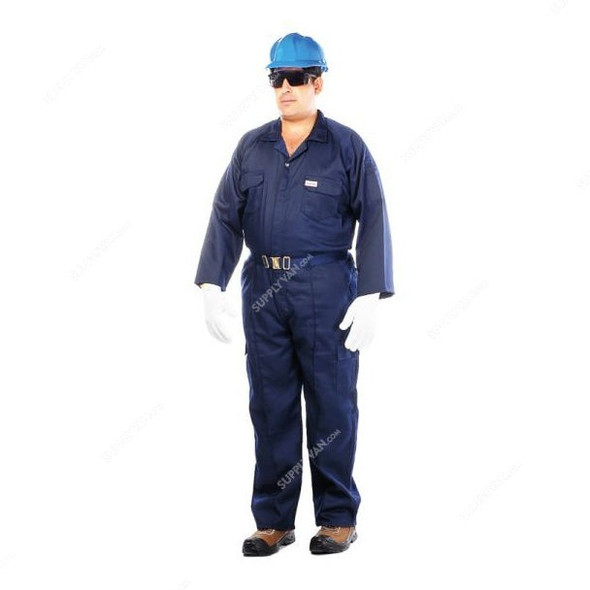 Vaultex Coverall, 1NV, 190GSM, 5XL, Navy Blue