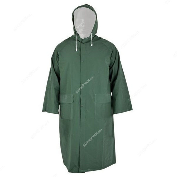 Workland Rain Coat, OUC, XL, Green