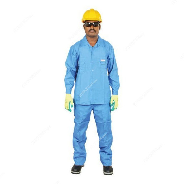 Workland Pant and Shirt, 2PWL, 135GSM, XL, Petrol Blue