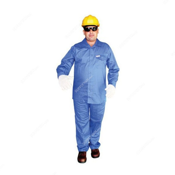 Workland Pant and Shirt, C2P, 190GSM, L, Petrol Blue