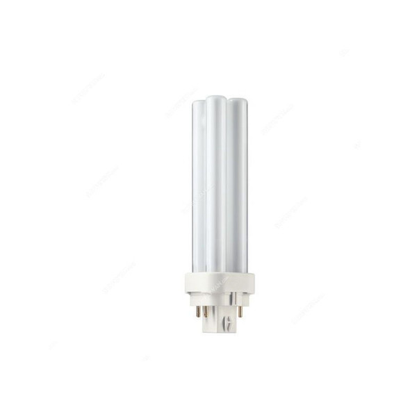Philips Compact Fluorescent Lamp, MASTER-PL-C-13W-830-4P, 13W, 3000K, PK10