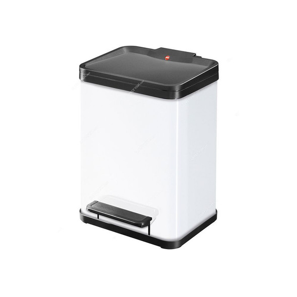 Hailo Pedal Waste Bin, HLO-0619-230, Oko Uno Plus M, 17 Litres, White