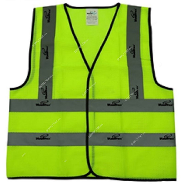 Vaultex Reflective Net Vest, IDN, 134 GSM, 5XL, Yellow