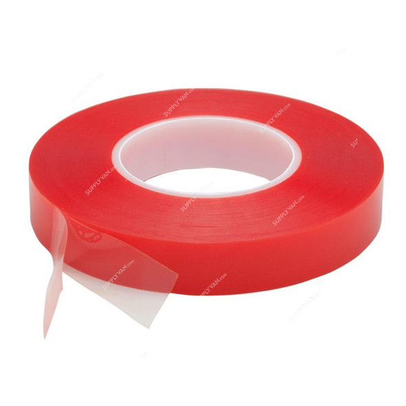 Dimension Double Sided Ultra Mounting Tape, 1013-160B-1950, 19MM x 50 Mtr, Red