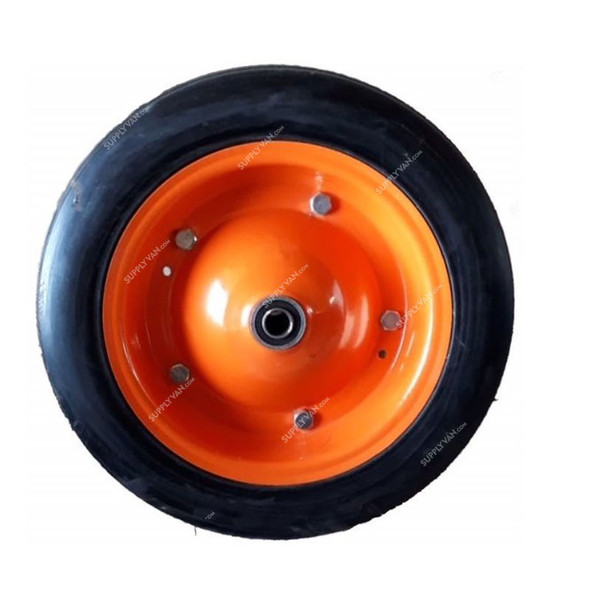 Apex Japanese Wheelbarrow Tire, 16 x 4 Inch, Solid Rubber