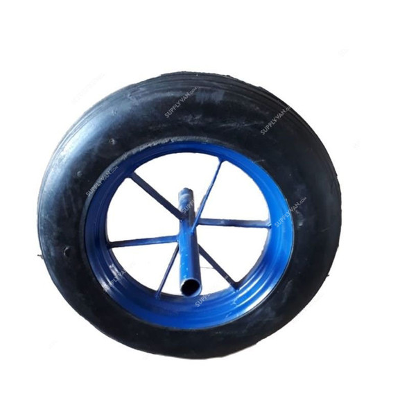 Apex Wheelbarrow Tire, 14 x 4 Inch, Solid Rubber