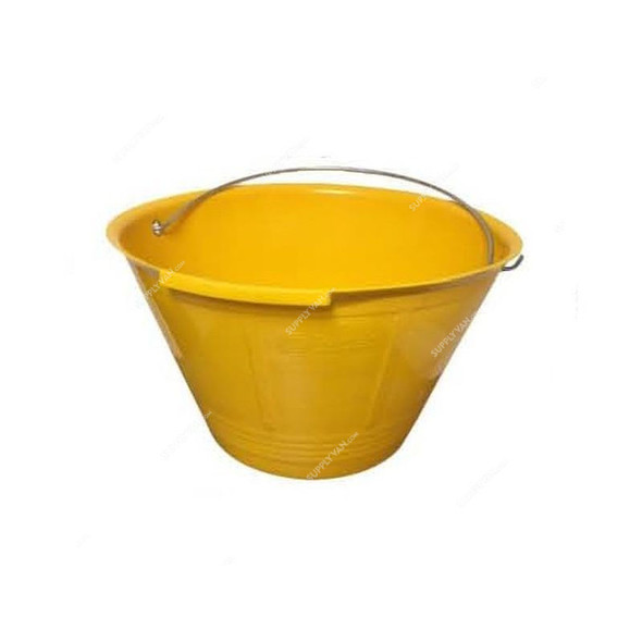 Bartek Bucket, 14 Litres, Plastic, Yellow