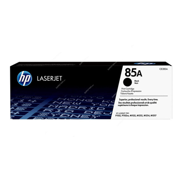 HP Original LaserJet Toner Cartridge, CE285A, 85A, Black