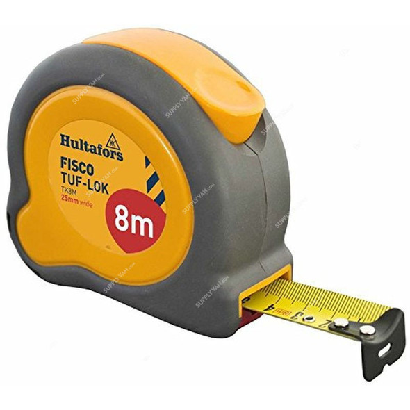 Fisco Measuring Tape, TK8M, Tuf-Lok, 8 Mtrs