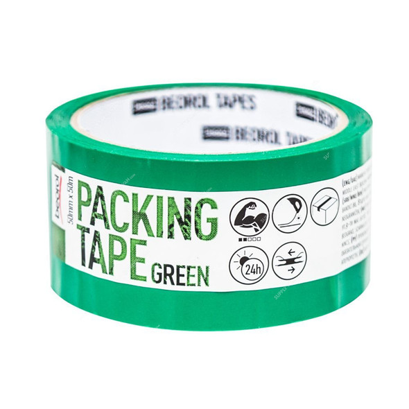 Beorol Packing Tape, KSZE, Acrylic Adhesive, 50MM x 50 Mtrs, Green