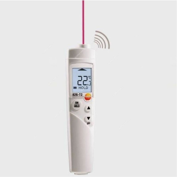 Testo Infrared Thermometer, 826-T2, -50 to 300 Deg.C