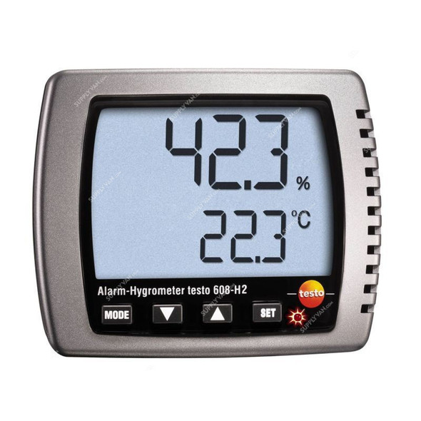 Testo Thermo Hygrometer, 608-H2, -10 to 70 Deg.C