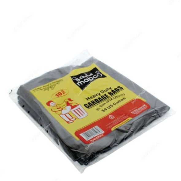 Hotpack Garbage Bags, G105130, 70 Gallons, Black, 200 Pcs/Carton