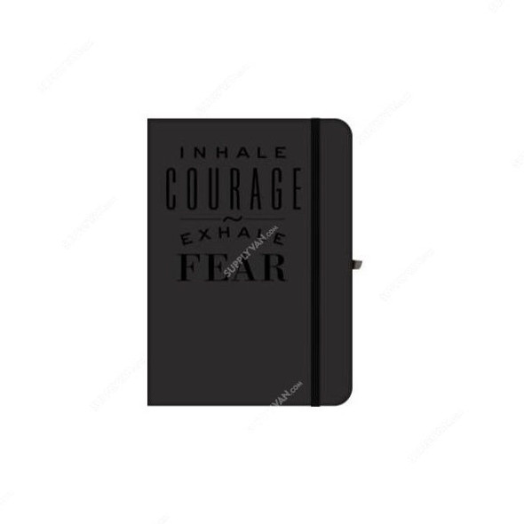 Navneet HQ Journal Casebound Notebook, NAV85499, A5, 96 Sheets, Black