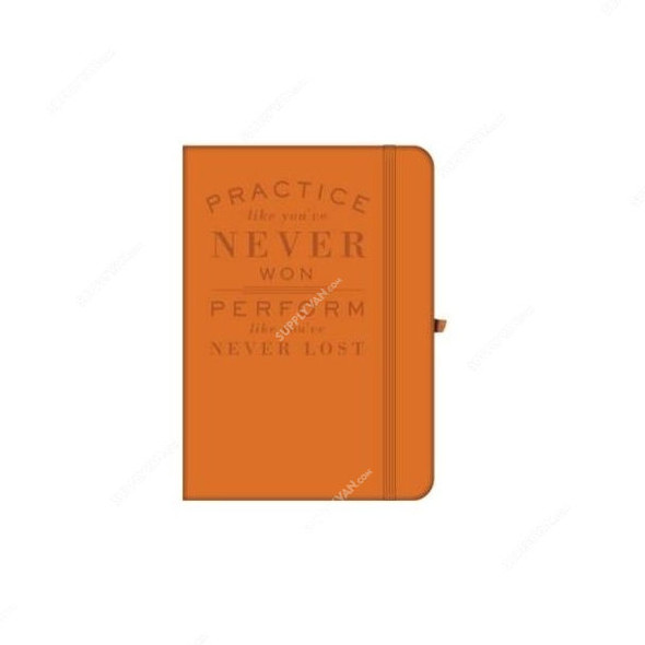 Navneet HQ Journal Casebound Notebook, NAV85808, A5, 96 Sheets, Orange