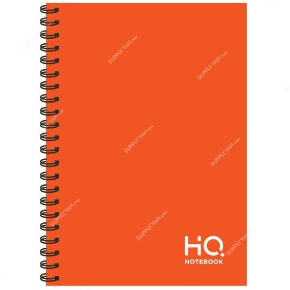 Navneet Hard Case Wiro Notebook, NAV85509, A5, 80 Sheets, Orange