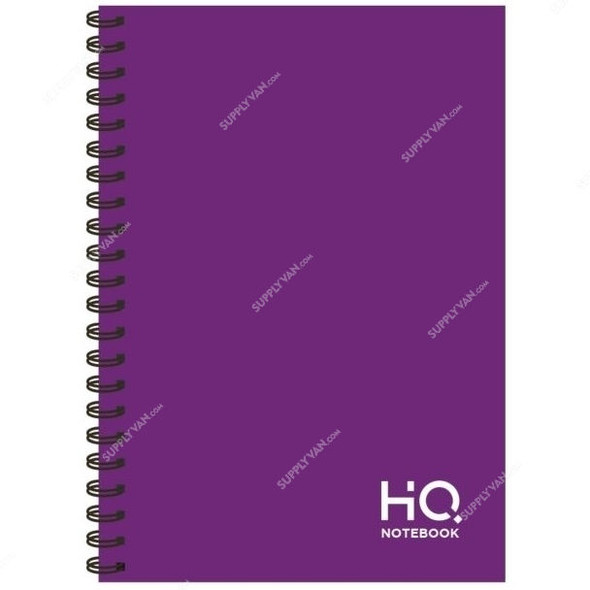 Navneet Hard Case Wiro Notebook, NAV85818, A5, 80 Sheets, Purple