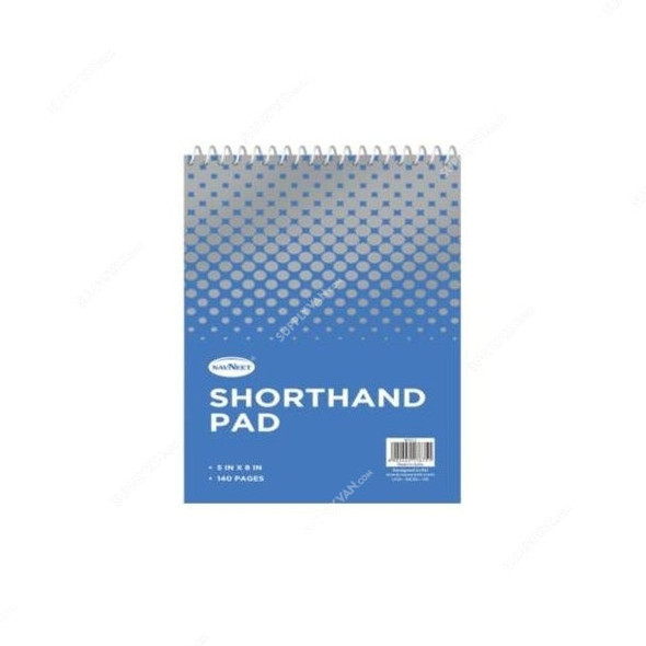Navneet Short Hand Pad, NAV85512, 5 X 8 Inch, 70 Sheets, White