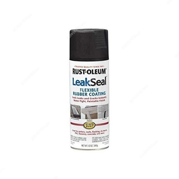 Rust-Oleum Leak Seal Spray, 265494, STOPS RUST, 340G, Black