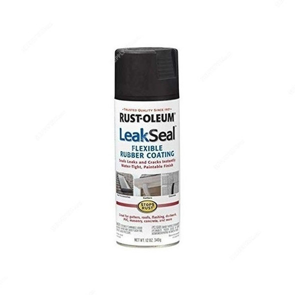 Rust-Oleum Leak Seal Spray, 265494, STOPS RUST, 340G, Black