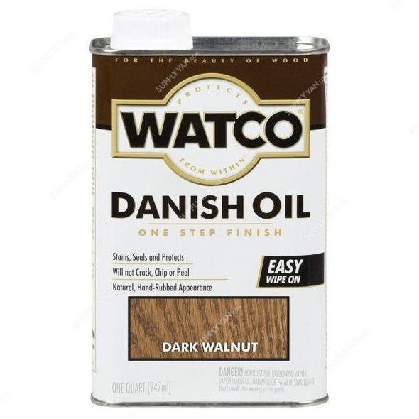 Rust-Oleum Danish Oil, A65841, WATCO, 947ML, Dark Walnut