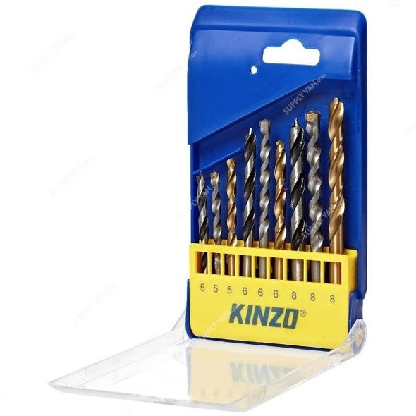 Kinzo Combination Drill Bit Set, 72060, PK9