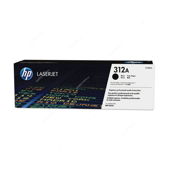 HP Original LaserJet Toner Cartridge, CF380A, 312A, Black