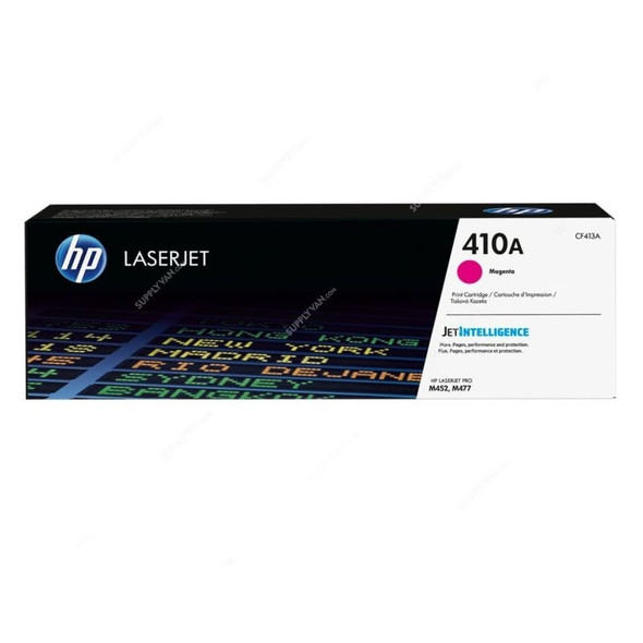 HP Original LaserJet Toner Cartridge, CF413A, 410A, Magenta