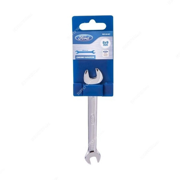 Ford Double Open Spanner, FHT-EI-027, 8 X 9MM, Silver