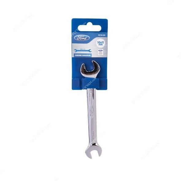 Ford Double Open Spanner, FHT-EI-028, 10 X 11MM, Silver