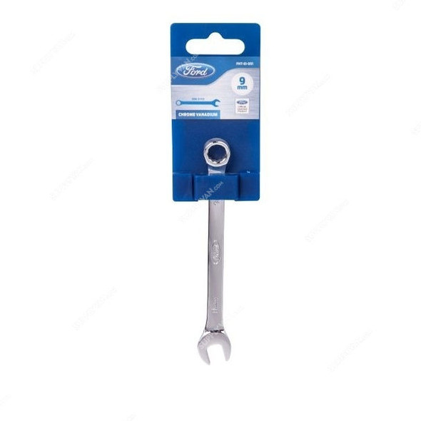 Ford Combination Spanner, FHT-EI-051, 9MM, Silver