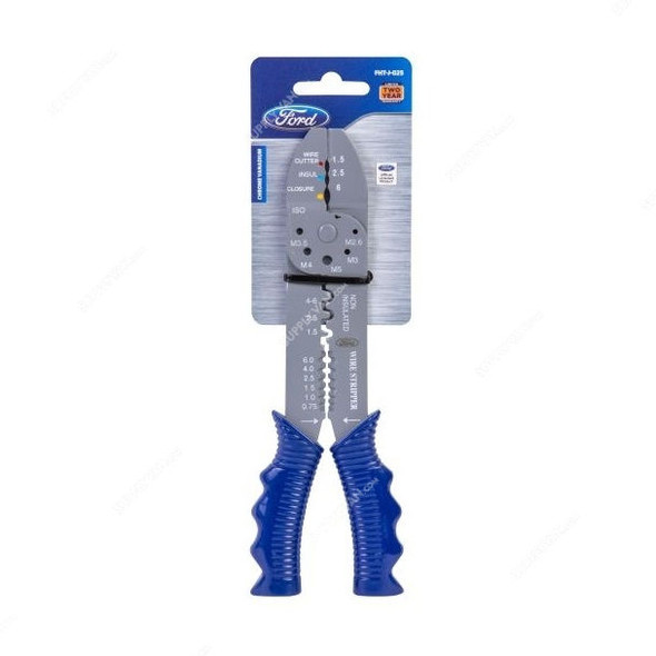 Ford High Quality Wire Stripper, FHT-J-025, Blue/Silver