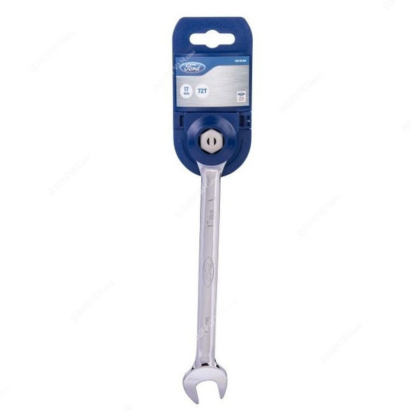 Ford Gear Wrench, FHT-M-010, 17MM, Blue/Silver