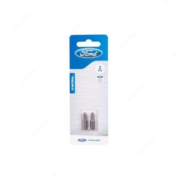 Ford Screw Driving Bits, FPTA-01-0015, PH2, 25MM, Silver, 2PCS