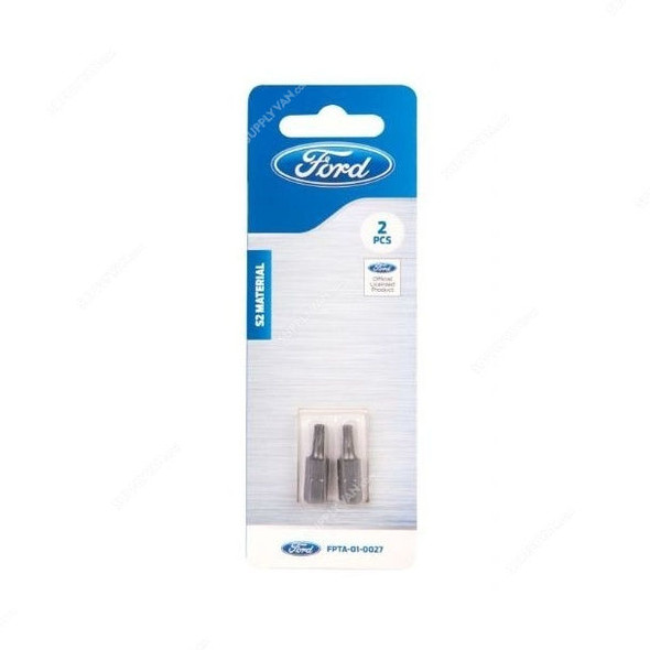 Ford Screw Driving Bits, FPTA-01-0027, T15, 25MM, Silver, 2PCS