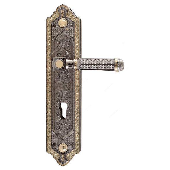 ACS Big Door Handle, DD42-AA60-BN-GP, Zinc, Black and Gold