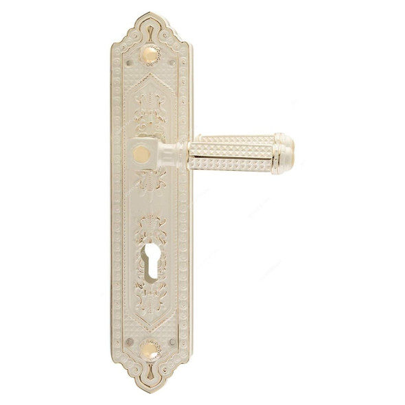 ACS Big Door Handle, DD42-AA60-WH-GP, Zinc, White and Gold